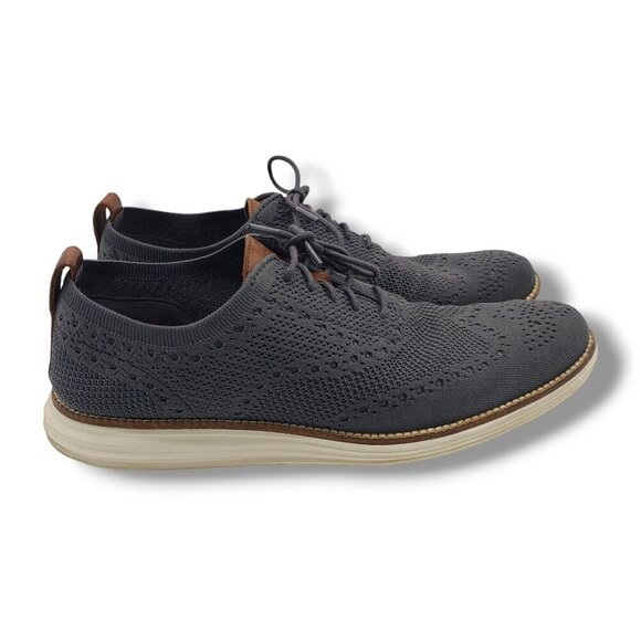 Cole Haan ØriginalGrand Stitchlite Wingtip Oxford Sneakers Mens 10 Grey C27961 - Picture 1 of 9
